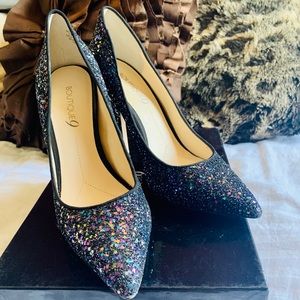 Boutique 9 Sparkly Navy Heels
